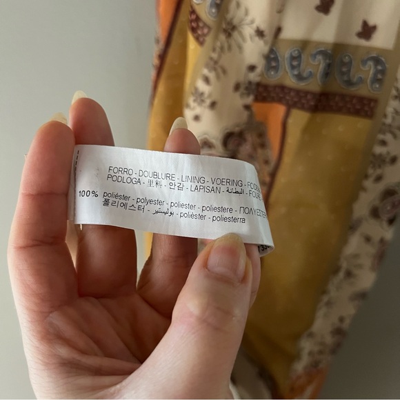 Zara Cream and Orange Tiered Maxi Sundress - Picture 15 of 15